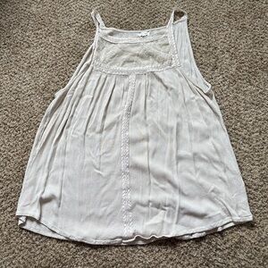 Women's Cream Sleeveless Top